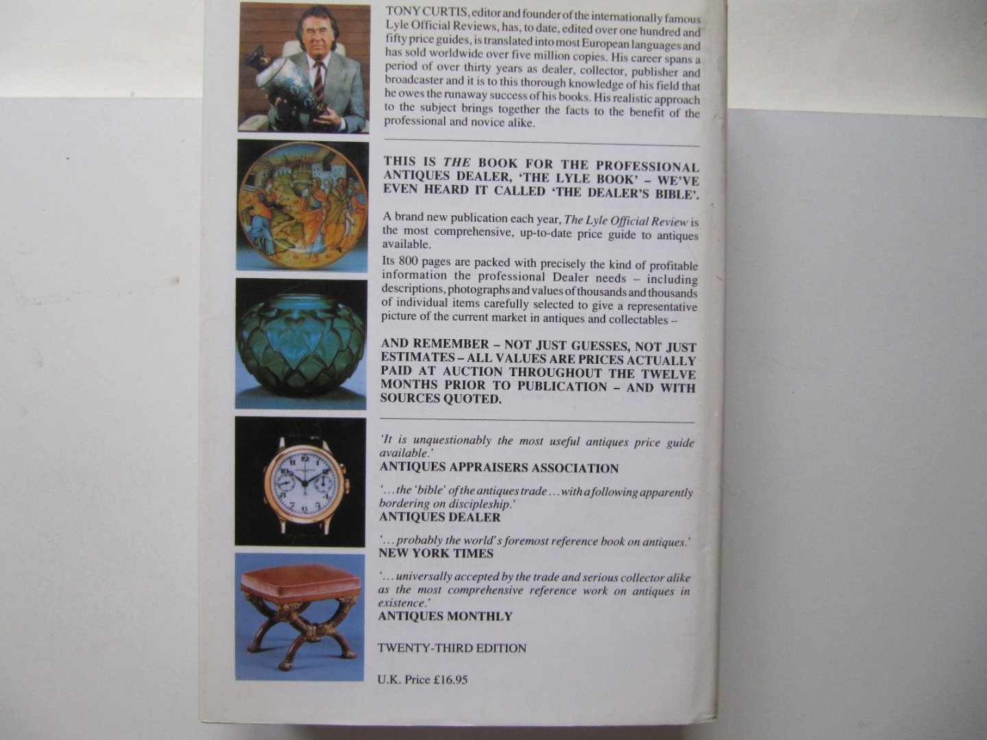 Tony Curtis - The Lyle-official review Antiques Price Guide 1993