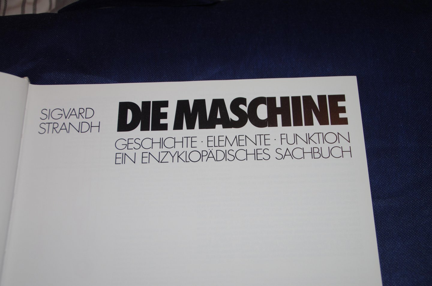 Sigvard Strandh - Die Maschine