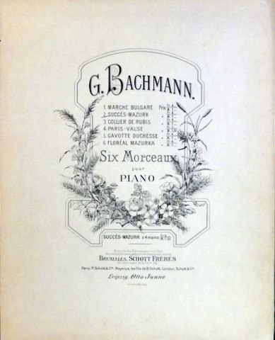 Bachmann, G.: - Succes-Mazurk (Six morceaux. No. 2)