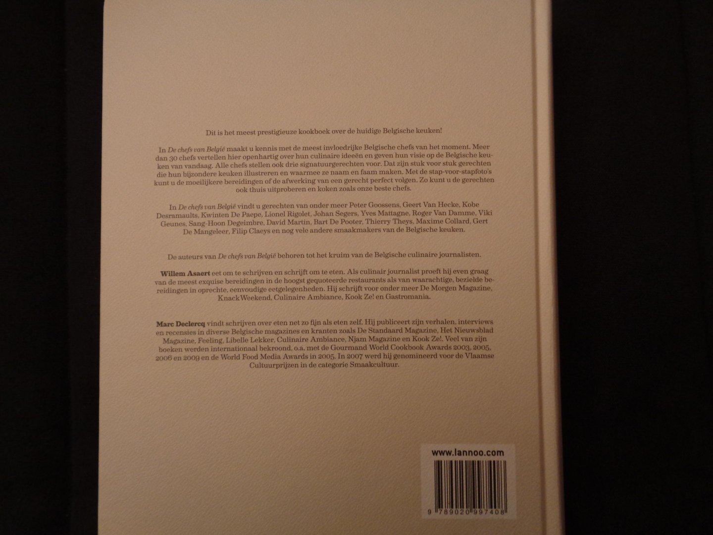 Declerq, marc - De chefs van Belgie