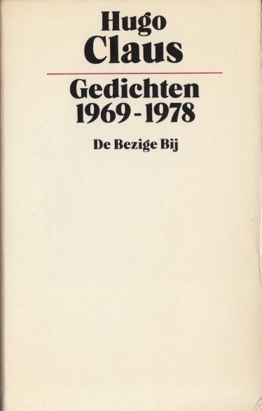 Claus, Hugo - Gedichten 1969-1978.