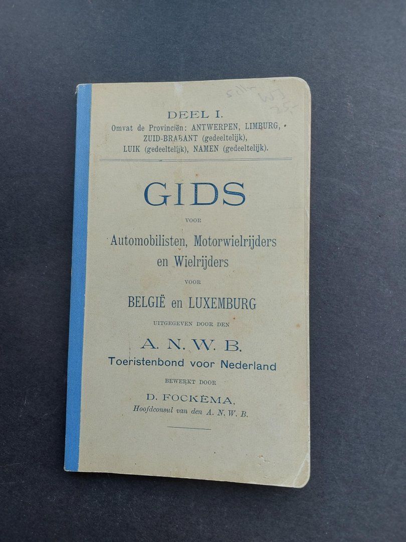 Fockema, D - Gids voor automobilisten , motorwielrijders en wielrijders deel 1 ( van de 5 )