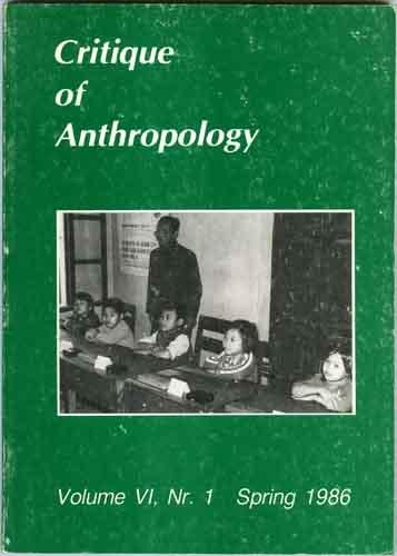 Gledhill, John ;  Bob Scholte - Critique of Anthropology vol 6, nr 1