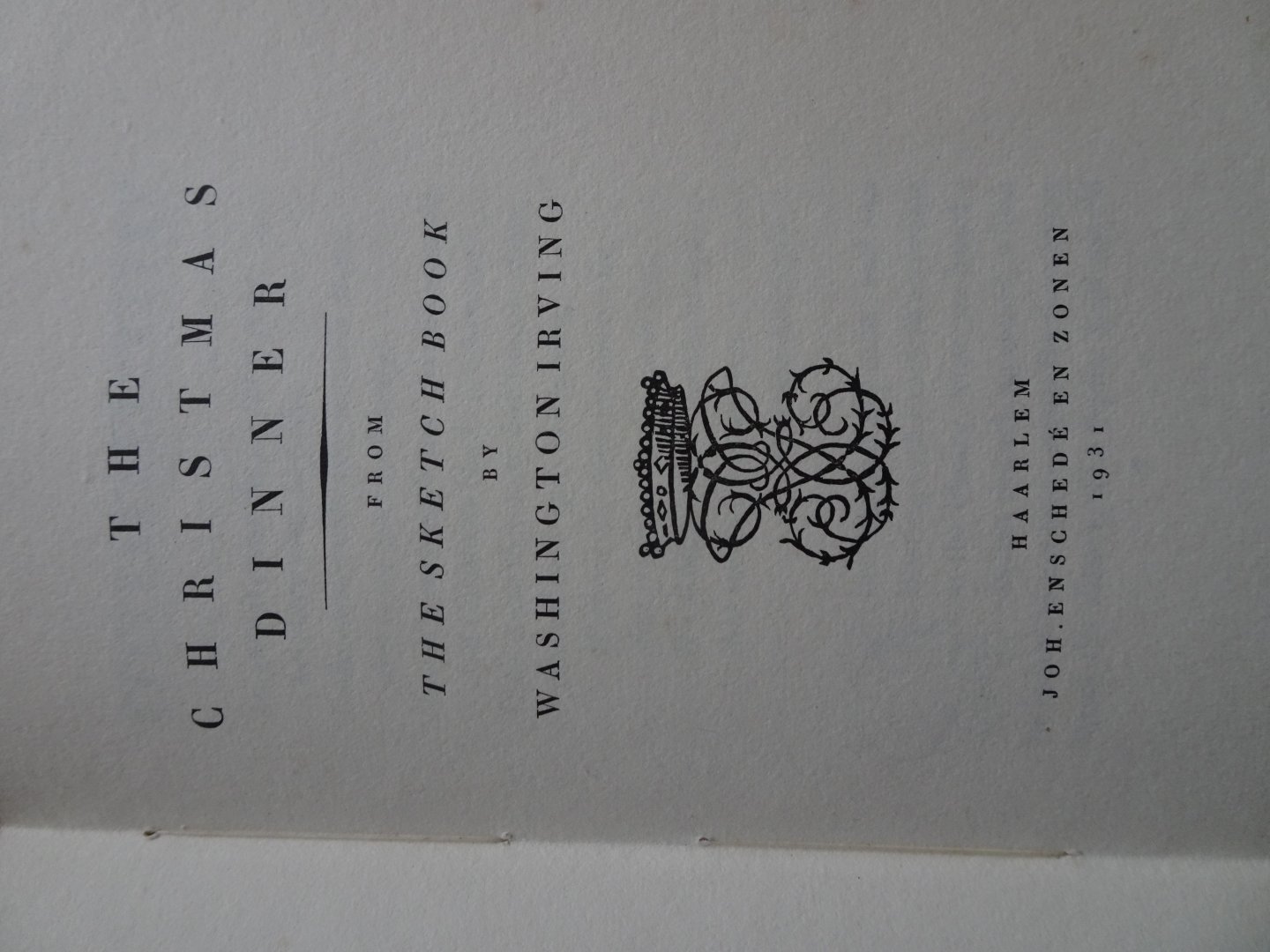 Washington Irving - THE CHRISTMAS DINNER