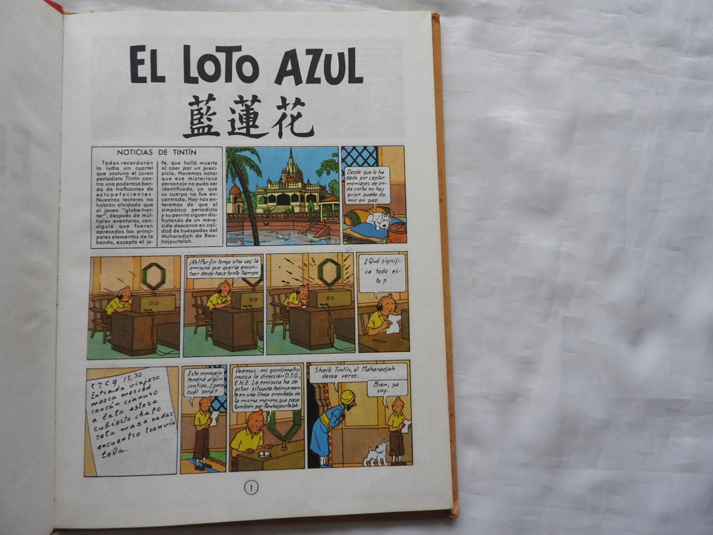Hergé - Kuifje -  HERGE-TINTIN - Las aventuras de Tintin - El Loto Azul