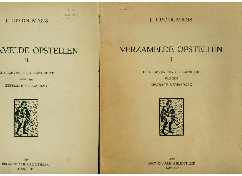 Droogmans, J. - Verzamelde opstellen (2 delen)