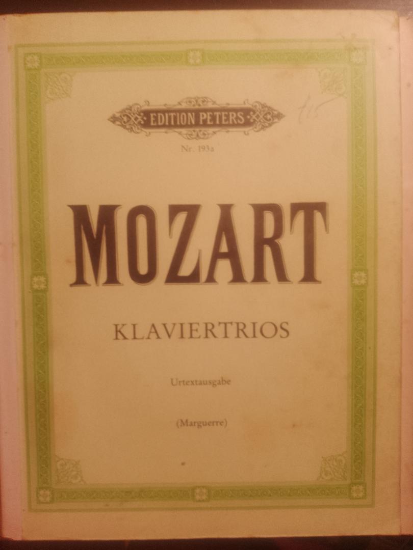 Mozart - Klaviertrios (Maguerre)