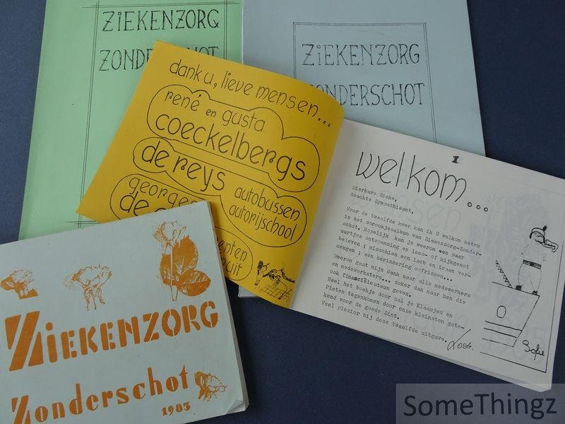 Lode Gysemans / Paul Goossens. - Ziekenzorg Zonderschot. Nr. 11 (1983), Nr. 12 (1984), Nr. 14 (1986), Nr. 15 (1987).