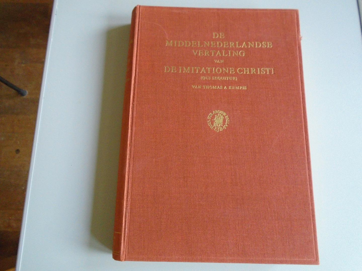 Bruin, C.C. de - De Middelnederlandse vertaling van De Imitatione Christi (Qui sequitur) van Thomas a Kempis