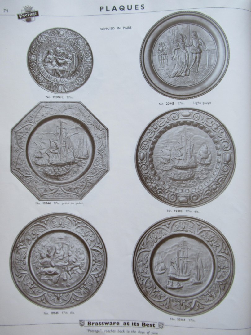 Pearson Page Jewsbury - Peerage Brassware at its best