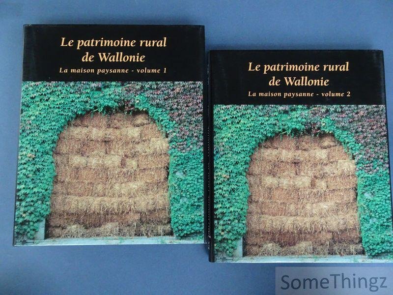 Genicot, Luc-Francis / Butil, Patricia / de Jonghe, Sabine / Lozet, Bernadette et Weber, Philippe. - Le patrimoine rural de Wallonie. La maison paysanne. Vol.1: Des modèles aux réalités. Vol.2: Portefeuille d'architecture régionale.