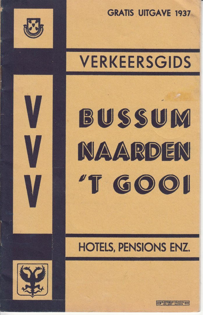  - Verkeersgids Bussum Naarden 't Gooi Hotels, Pensions enz