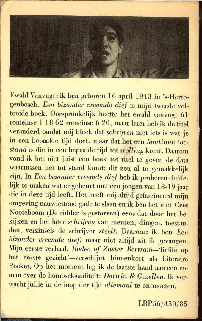Vanvugt, Ewald - Een bizonder Vreemde Dief.