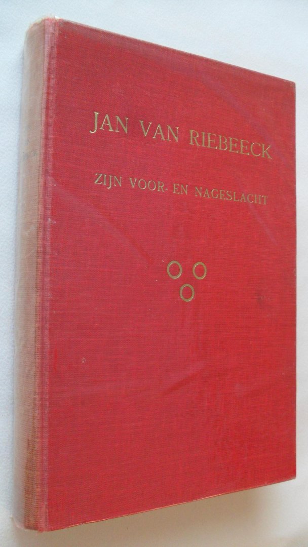 Blokland Beelaerts van ( en.. zie uitgever) - Jan van Riebeeck  ( zijn voor- en nageslacht)