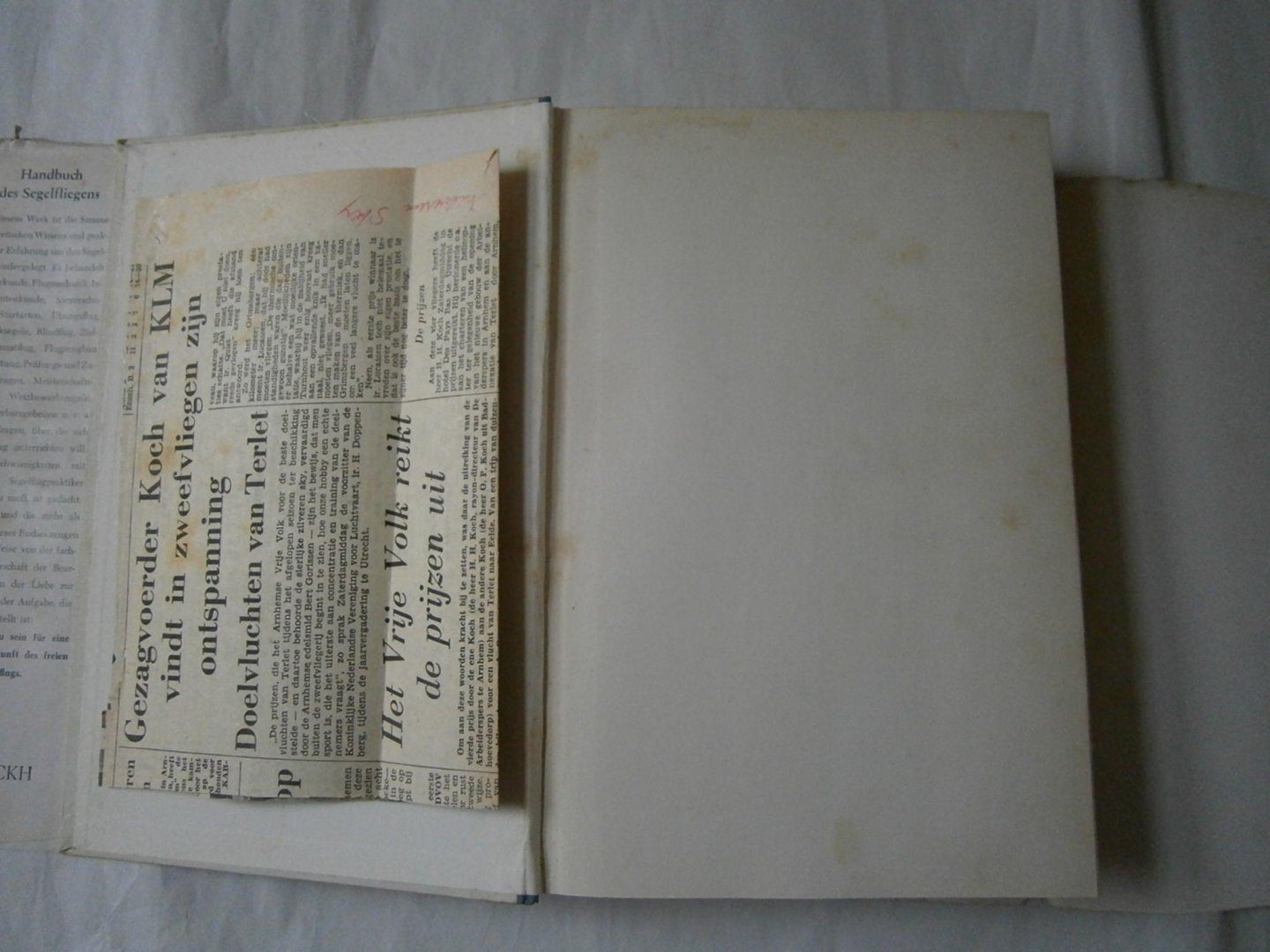 Hirth, Wolf - Handbuch der Segelfliegens