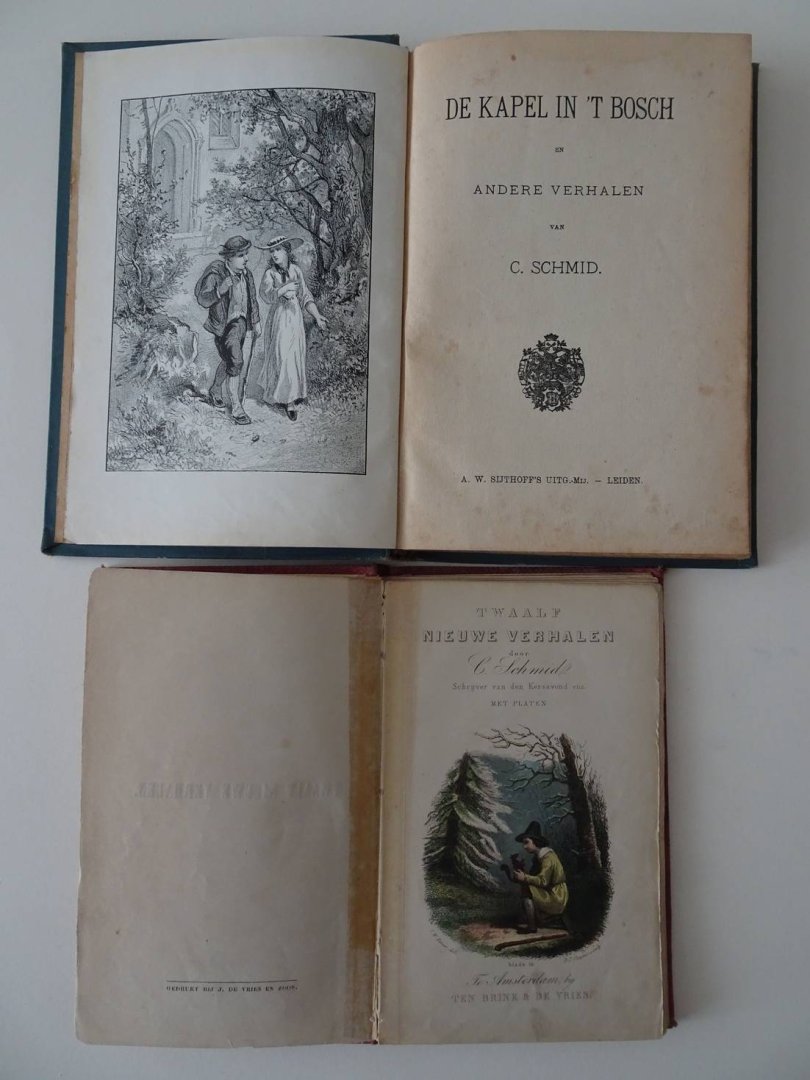 Schmid, C. - Twaalf Nieuwe Verhalen (I). Toegevoegd van dezelfde auteur: De kapel in het bosch en andere verhalen (II).