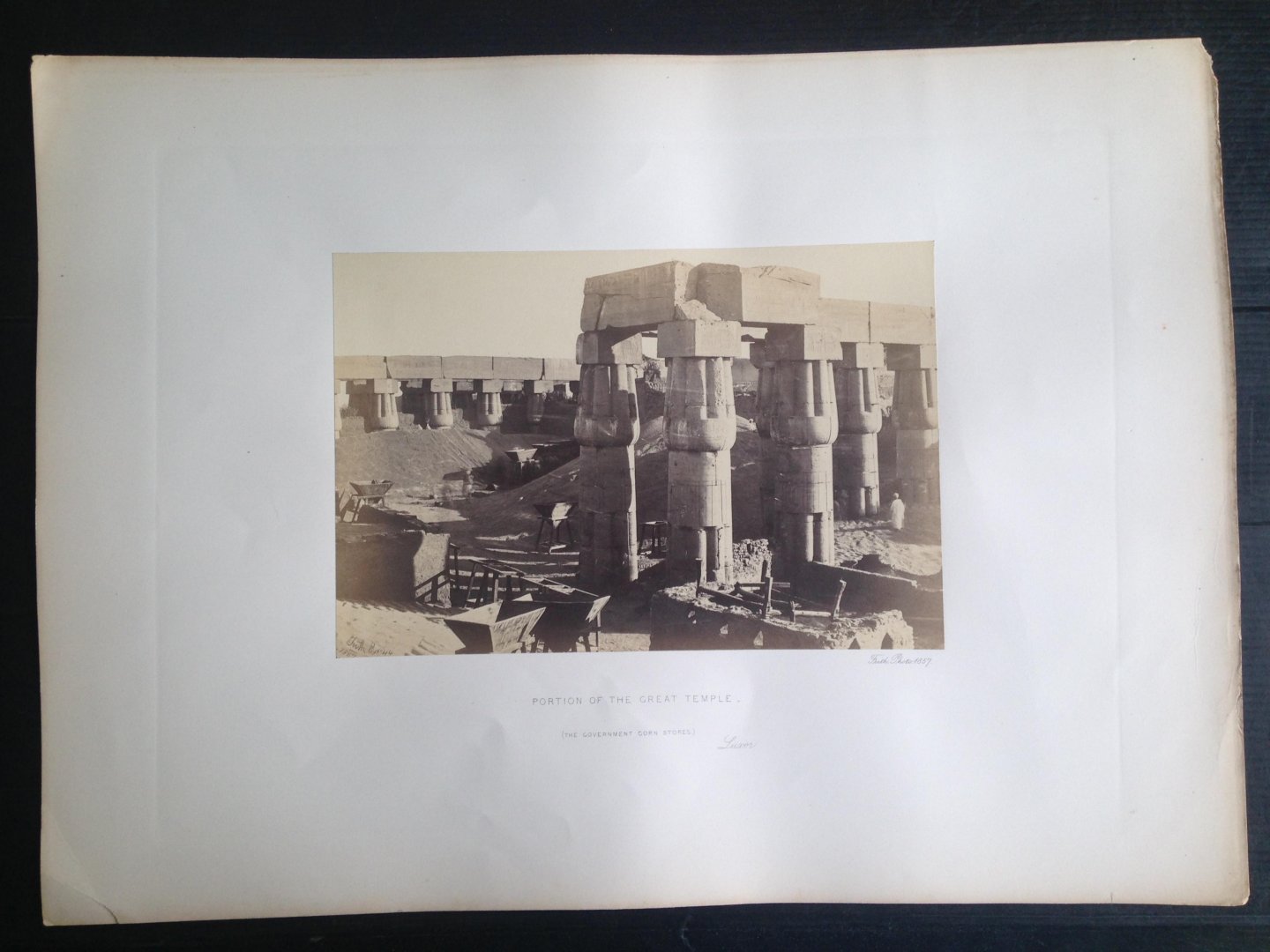 Frith, Francis - Portion of the Great Temple [The Government Corn Stores], Luxor, Series Egypt and Palestine