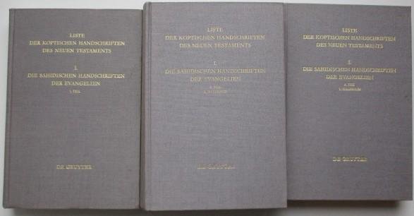 Schmitz, F-J. and Mink, G. - Liste der koptischen Handschriften des Neuen Testaments. I. Die sahidischen Handschriften der Evangelien. 1. teil in 3 vols
