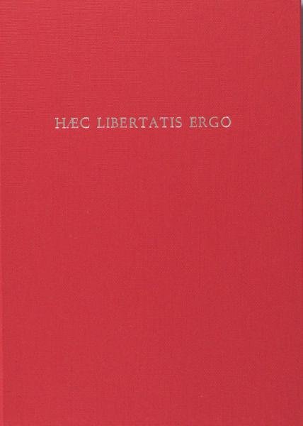 Vondel, Joost van den. - Haec libertatis ergo. Papieren geld, geofferd op het autaar van de Hollandse vrijheid.