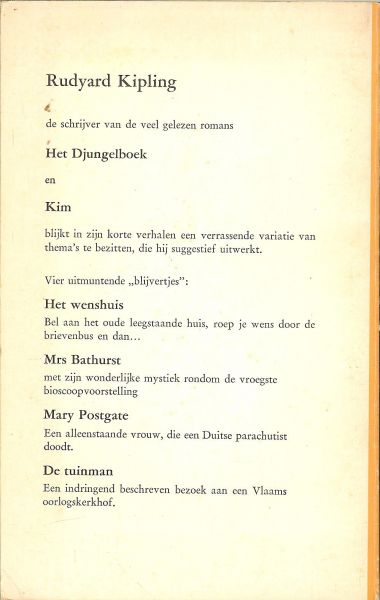 Kipling, Rudyard .. en het werd vertaald door Theun de Vries - Het Wenshuis en andere verhalen