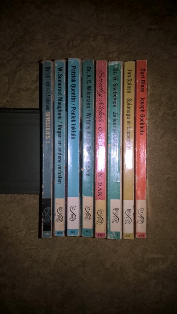 Andersen, H.C / Maugham, W.S / Nichols, B / Wilsmann, A.C / Quentin, P / Riess, C / Spiess, J / Snelleman, J - Sprookjes 1 / Regen en andere verhalen / Onder eigen dak / Wetenschappelijke kiekeboe / Paniek inkluis / Joseph goebbels / Spionage in escondido / Zo leer je duits