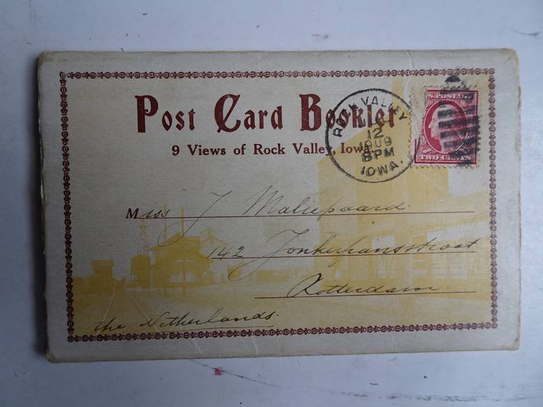  - Post Card Booklet; 9 views of Rock Valley, Iowa.