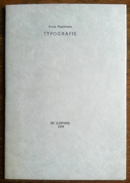 PUETTMANN, Emile - Typografie