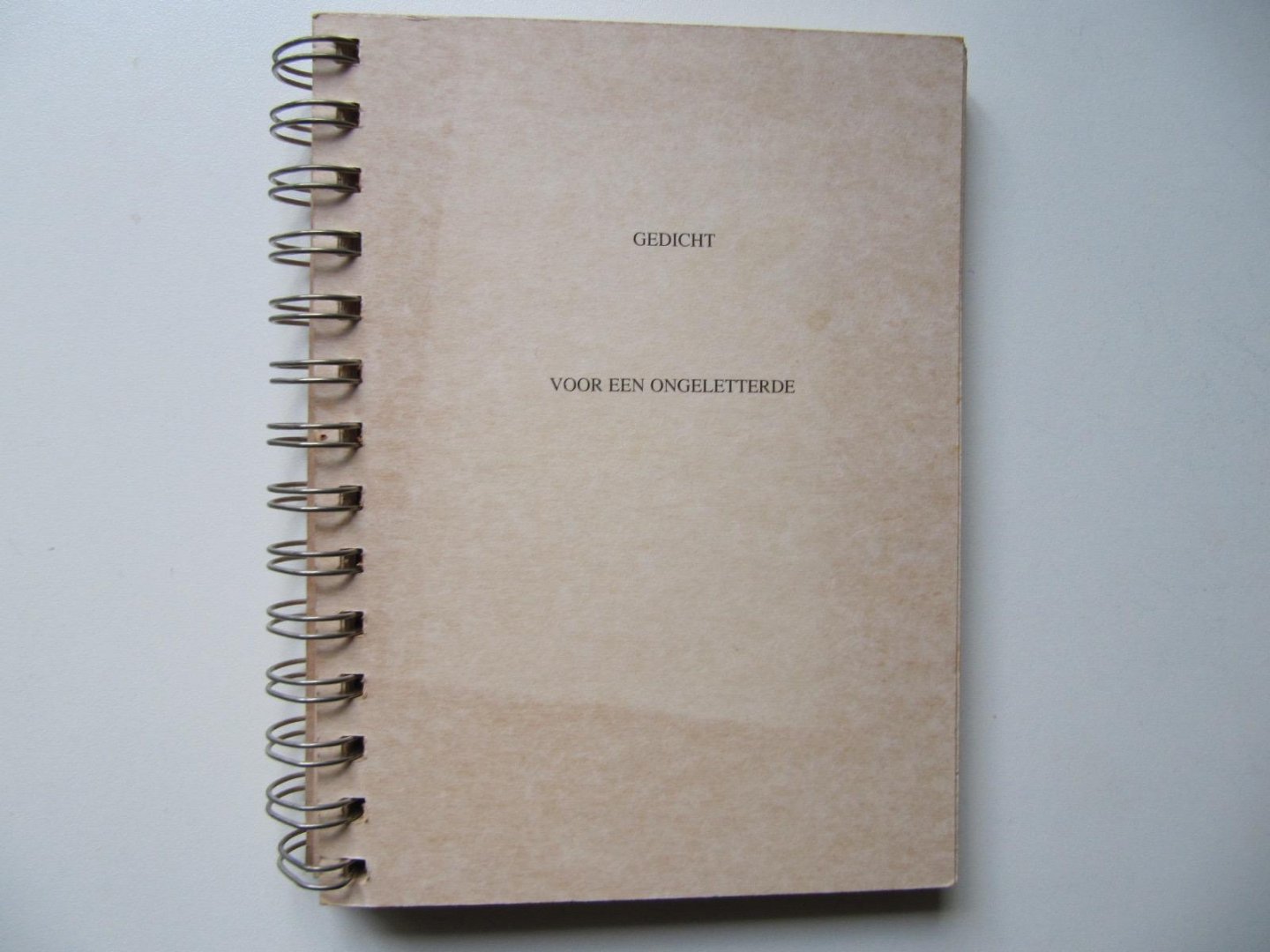 Roorda, A. - Gedicht voor een ongeletterde / druk 1