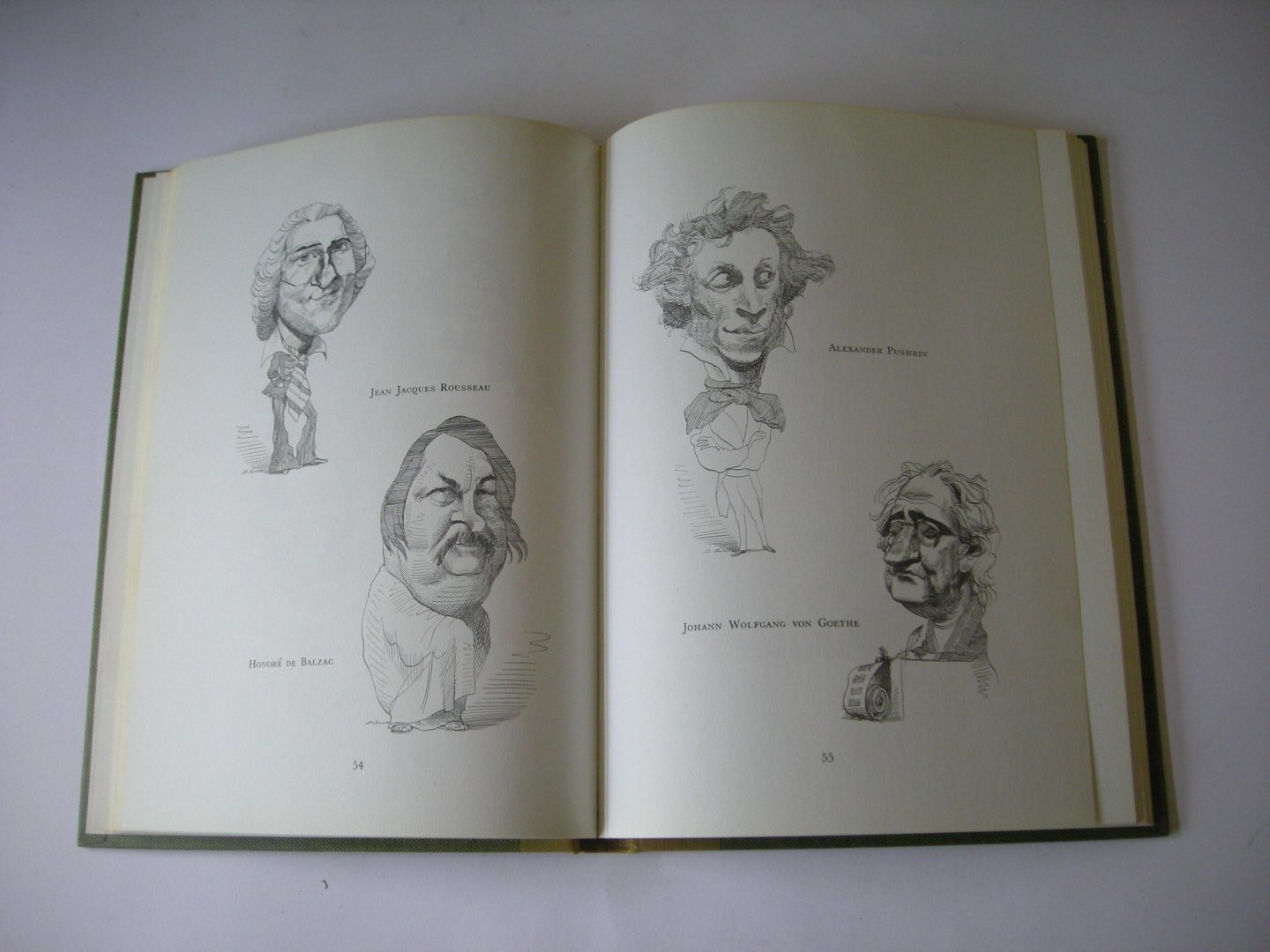 Levine, David / Updike, John, sel. and intro. - Pens and Needles. Literary Caricatures