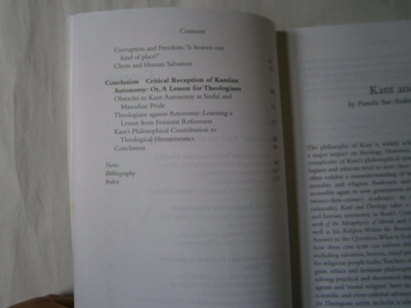 Anderson, Pamela Sue, Dr - Kant and Theology