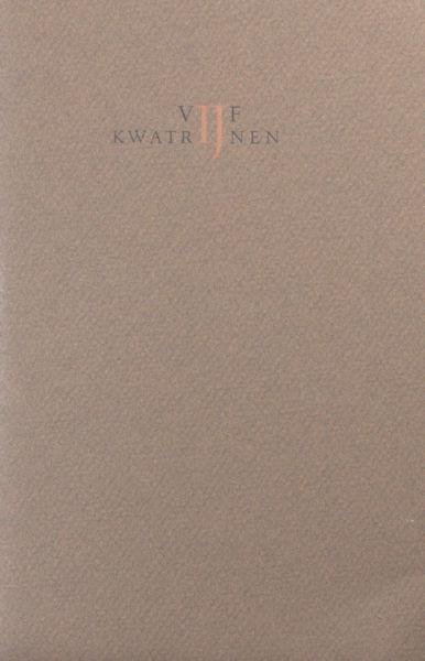 Nijlen, Jan van. - Vijf kwatrijnen.