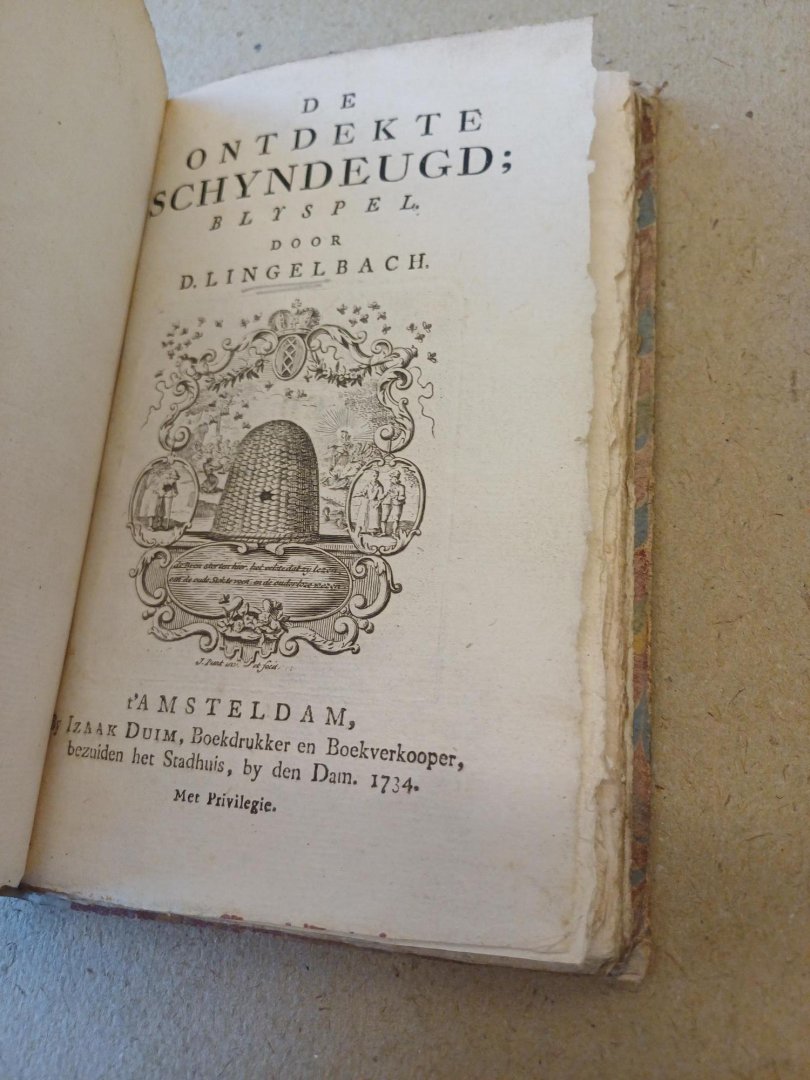 Lingelbach, D. - De ontdekte schyndeugd; blyspel