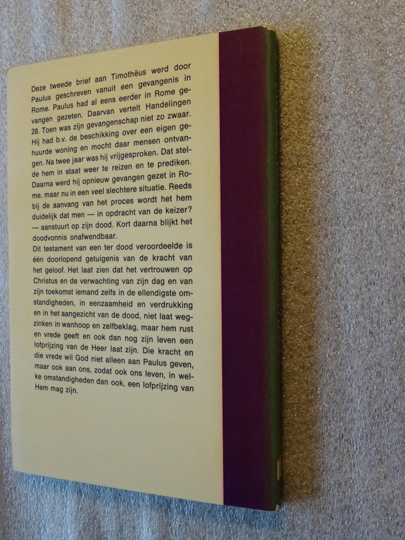 Berg, Ds. M.R. van den - De tweede brief aan Timotheus / Het testament van een ter dood veroordeelde / Zicht op de Bijbel 13