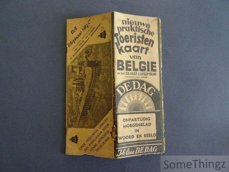 W. Seghers (samengesteld en getekend door) - Nieuwe praktische toeristenkaart van België en het Goot Hertogdom Luksemburg.