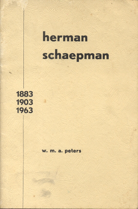 Peters, W.M.A. - Herman Schaepman (1803-1903-1963)