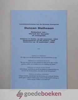 Schreur, M. - Levensbeschrijving van de Schotse Evangelist Duncan Matheson