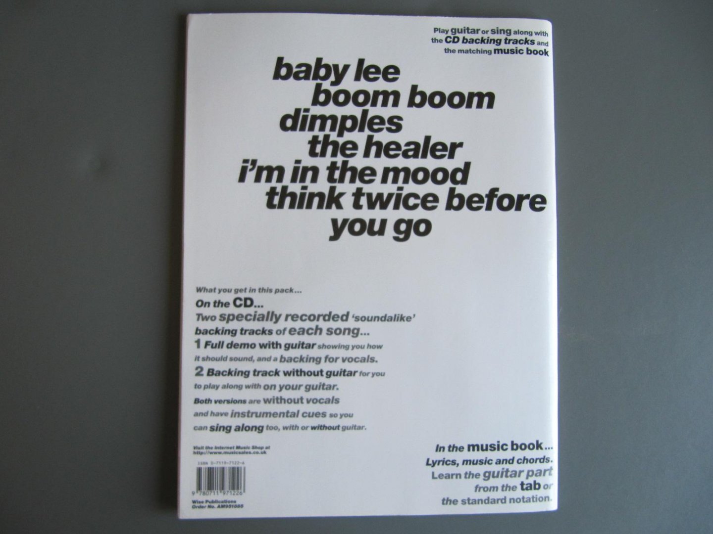 CD Programmed by John Moores - Play Guitar with ...John Lee Hooker