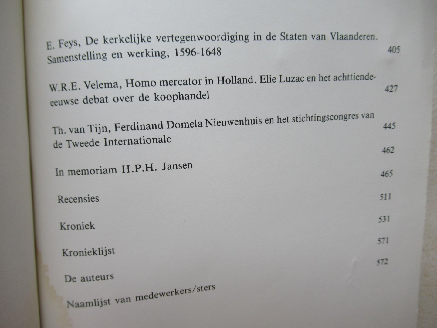Redactie - Bijdragen en mededelingen betreffende de geschiedenis der Nederlanden  oa: E.Feys