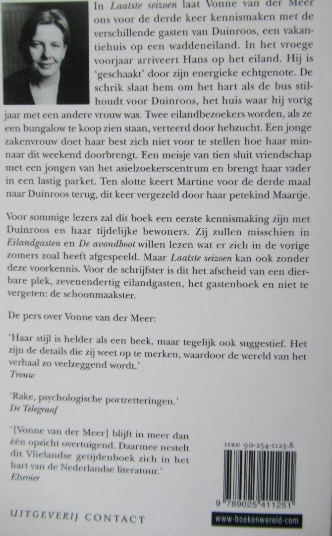 Meer, van der Vonne - Eilandgasten, De avondboot, Laatste seizoen