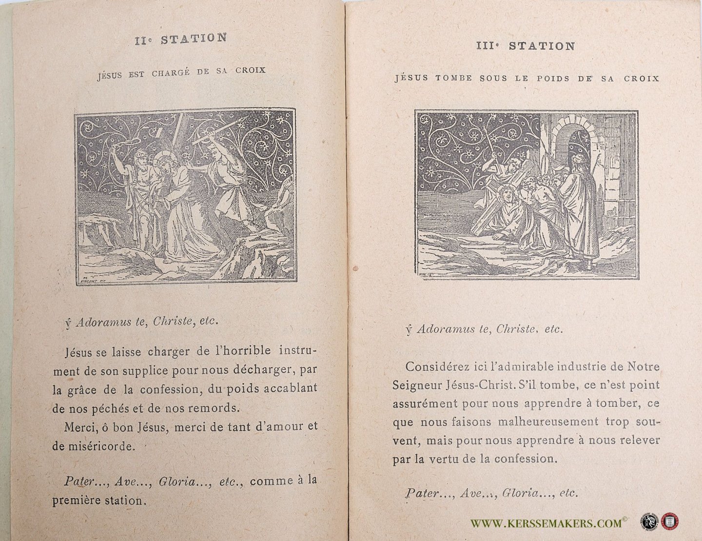(Audiffret S. J.). - Exercice du Chemin de la croix pour les enfants. Préparation à la Confession.
