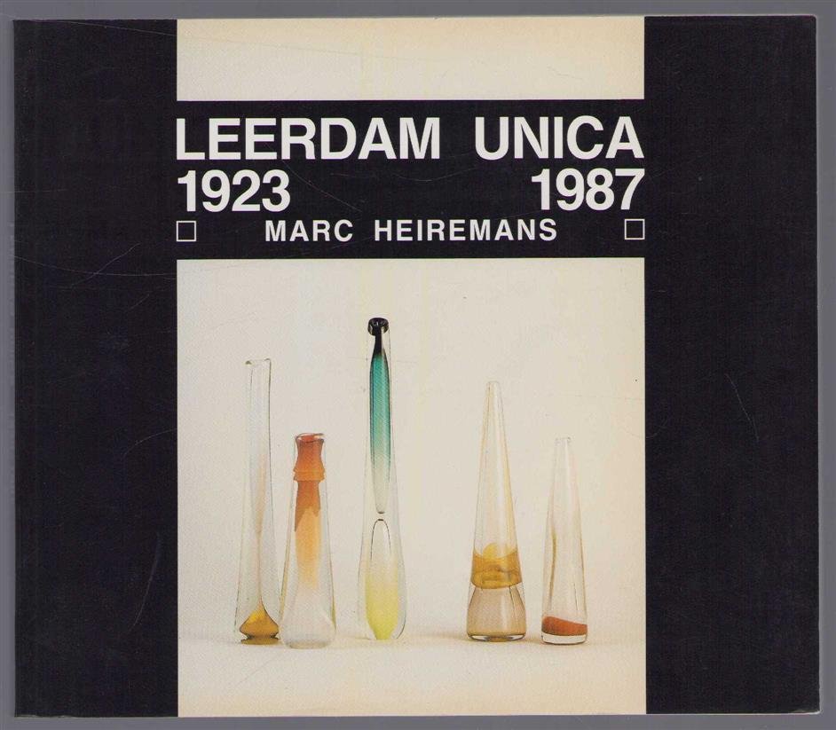 Marc Heiremans - Leerdam unica, 1923-1987