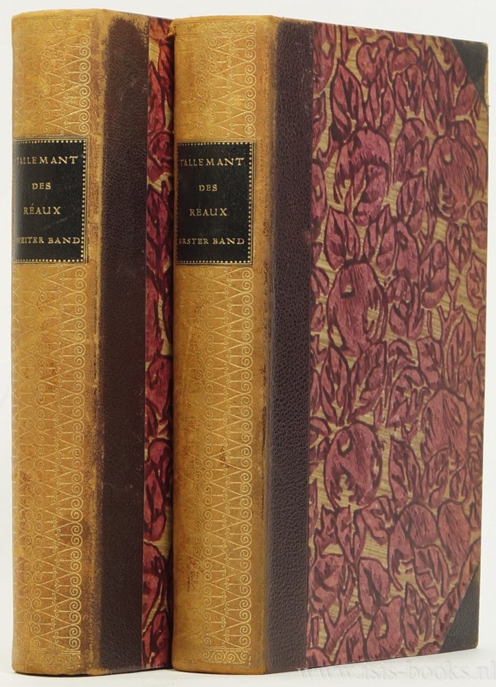 TALLEMANT DES RÉAUX, GÉDÉON - Geschichten. Deutsch von Otto Flake. Mit zwanzig Porträts. 2 volumes.