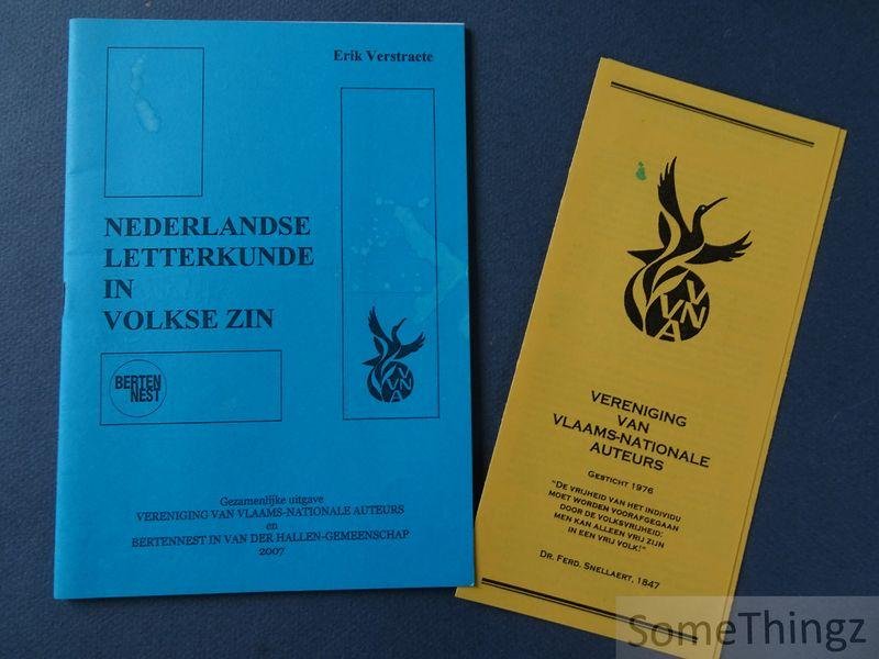 Verstraete, Erik - Nederlandse letterkunde in volkse zin