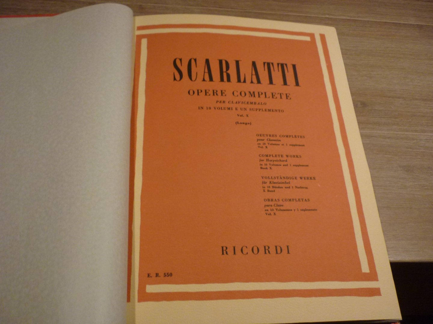 Scarlatti; Domenico (1685–1757) - Opere Complete Per Clav. Vol. 10; Suites No. 451 - 500; Voor Klavecimbel (of piano); Editor: Alessandro Longo