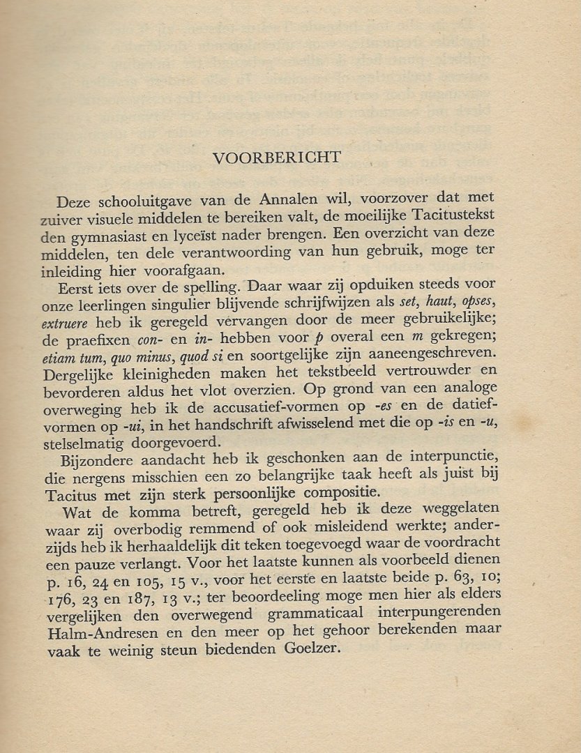 Meerwaldt, Dr.J.D. - CornelII Taciti ( Tacitus ) Annales ab excessu divi Augusti, deel 1 Boek I-VI