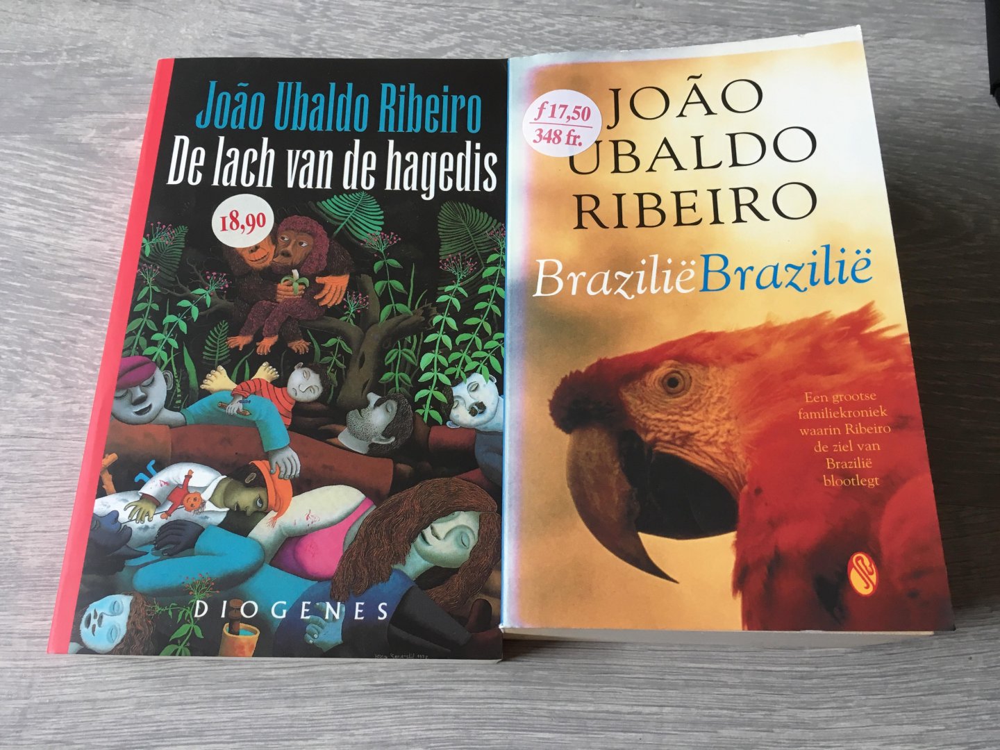 Ribeiro, J. Ubaldo - Twee boeken van João Ubaldo Ribeiro; De lach van de hagedis & Brazilië Brazilië