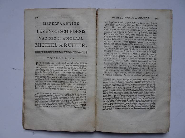  - Merkwaardige en Beknopte Historie van het Leven en de Helden-daaden van Michiel De Ruiter; in zyn ... leven Hertog, Ridder van St. Michiel enz. ...