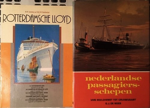 (SHIPS). BOER, G.J. de / SCHOLTEN, B.W., & F. HAALMEIJER - Nederlandse passagiersschepen. Van maildienst tot cruisevaart. (And:) Rotterdamsche Lloyd.