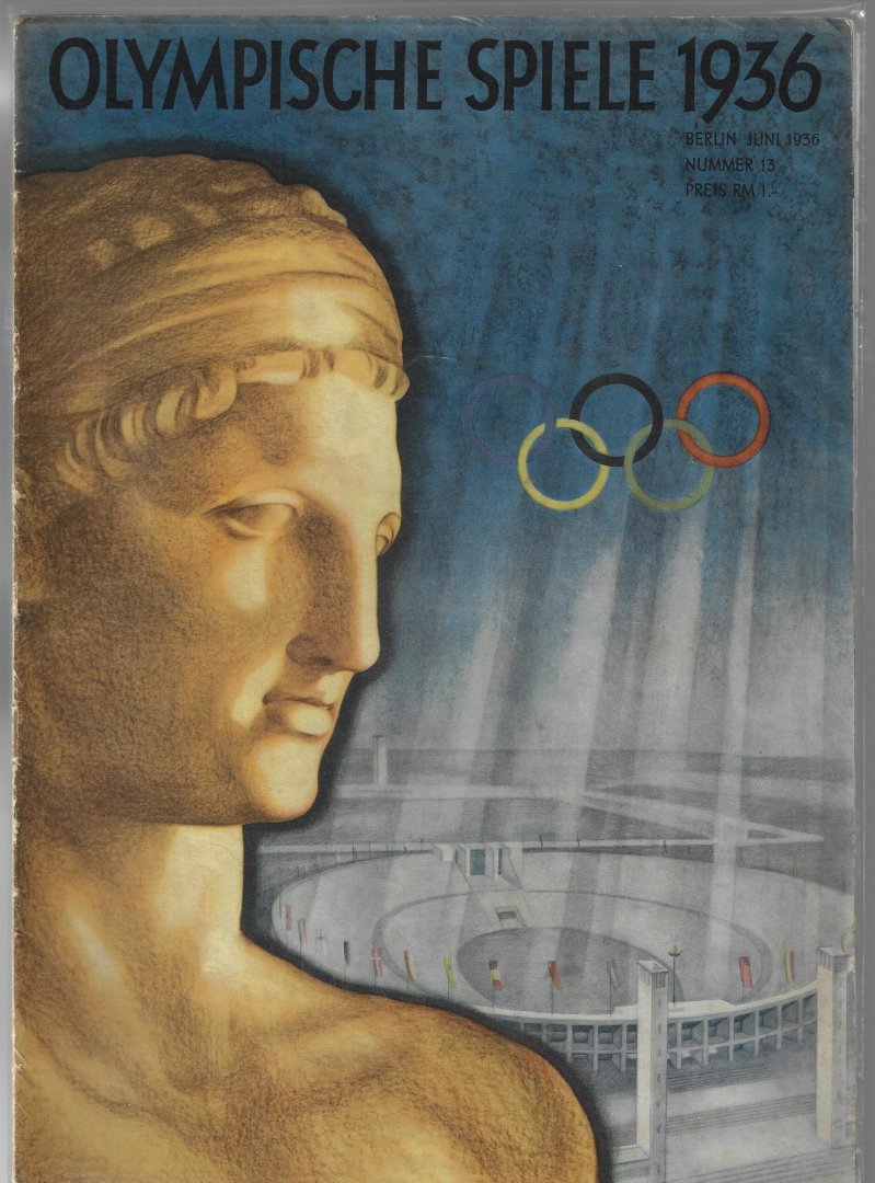 - Olympische Spiele 1936 offizielles Organ nummer 13 Berlin juni 1936 -OLYMPIAZEITUNG