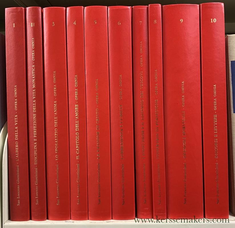 Giustiniani, Lorenzo. - Opera Omnia di San Lorenzo Giustiniani [ 10 volumes ].